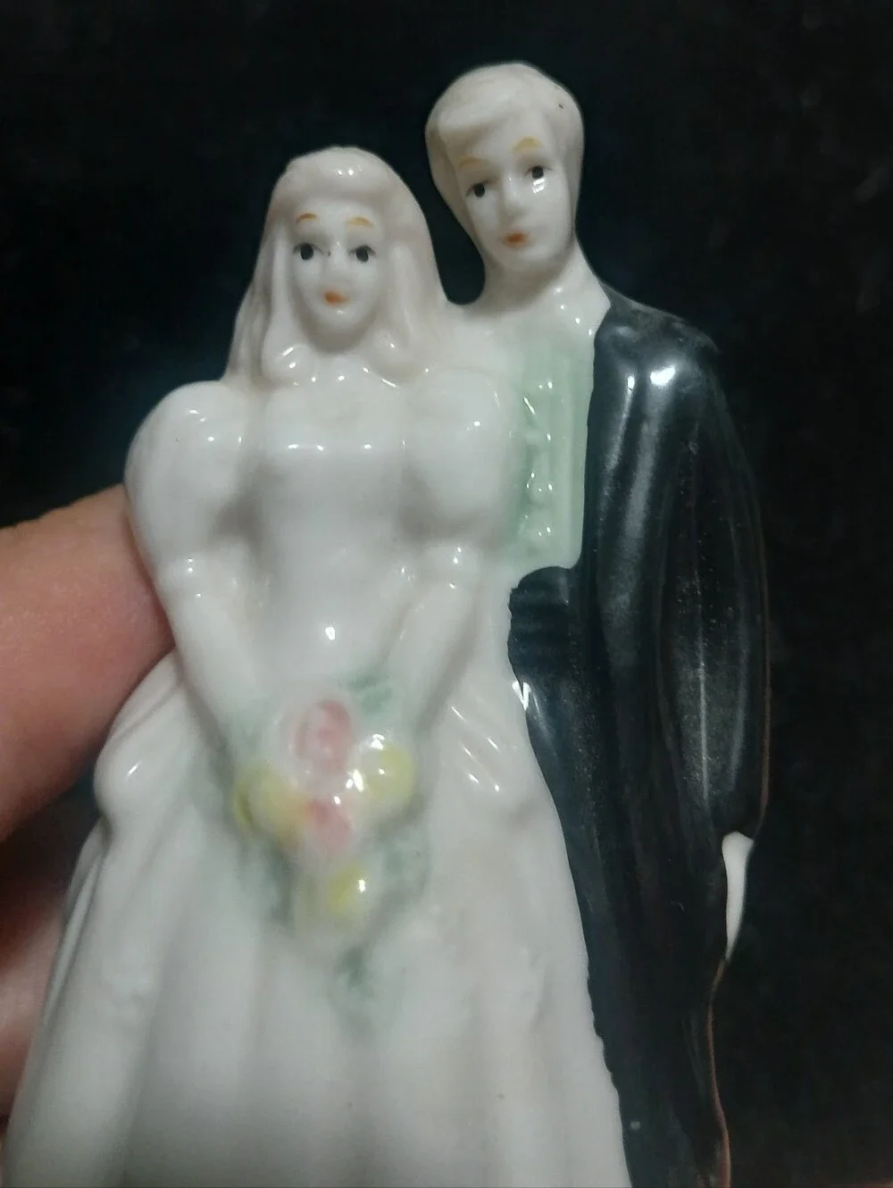 Vintage Bride & Groom Trinket Box